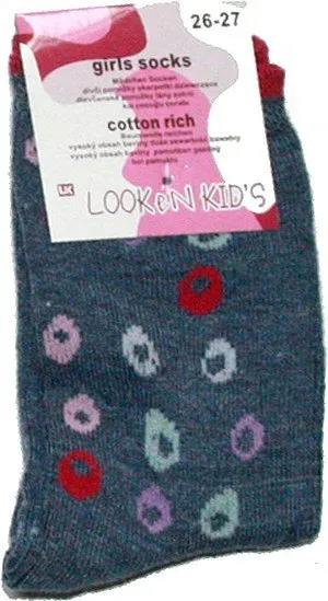 Dívčí ponožky klasické pro holky proužky 7972 130/34