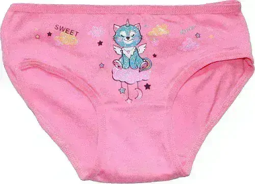 Dívčí kalhotky kočička 140481 žluté 219/15