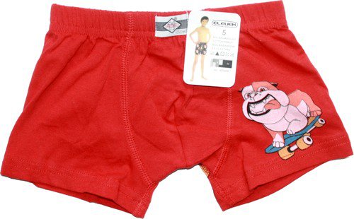 Dětské trenýrky s potiskem BOXER 605209 červená