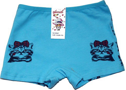 Dívčí kalhotky boxerky s potiskem 83847 modrá