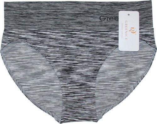 Bezešvé kalhotky Greenice šedá melír 3960 595/43 vel. M/L