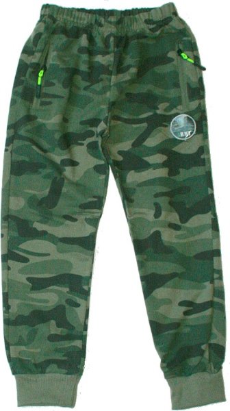 Dětské chlapecké tepláky maskáčové ARMY L301 - 655/25