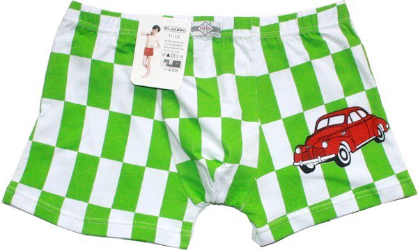 Dětské trenýrky auto 4008 zelené