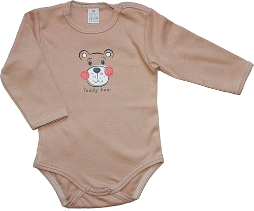 Dětské body pro miminka, kojenecká body bavlněné krémová bear 197/D6