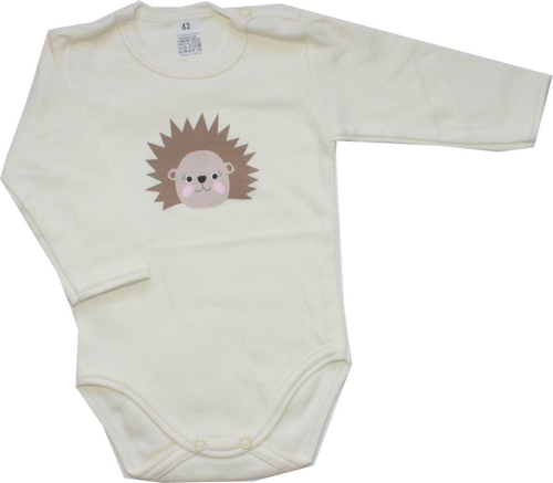 Dětské body pro miminka, kojenecká body bavlněné ježek 197/B9