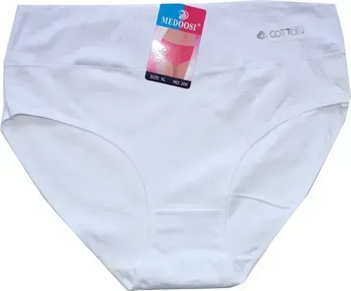 Dámské kalhotky do pasu COTTON bílé 206