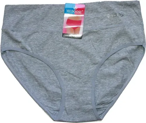 Dámské kalhotky do pasu COTTON šedá 206