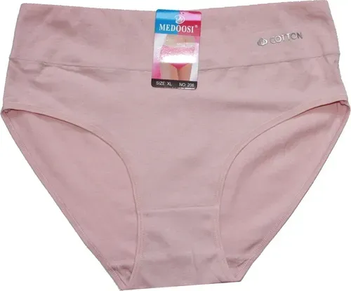 Dámské kalhotky do pasu COTTON růžová 206