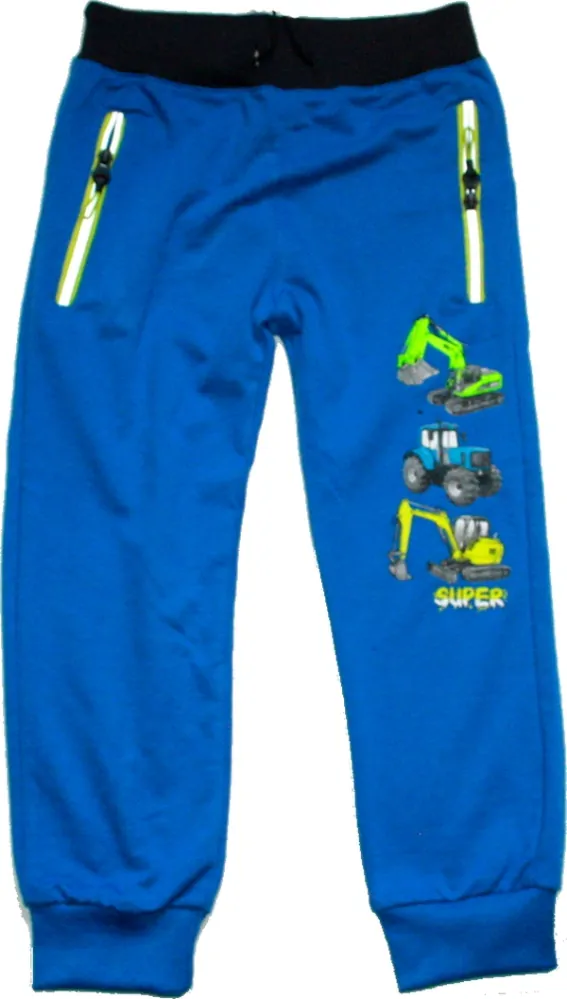 Chlapecké tepláky Kugo 100% bavlna modré 8808