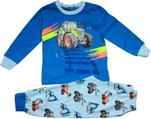Chlapecké pyžamo TRAKTOR prvky svítí ve tmě 1299 modré SV