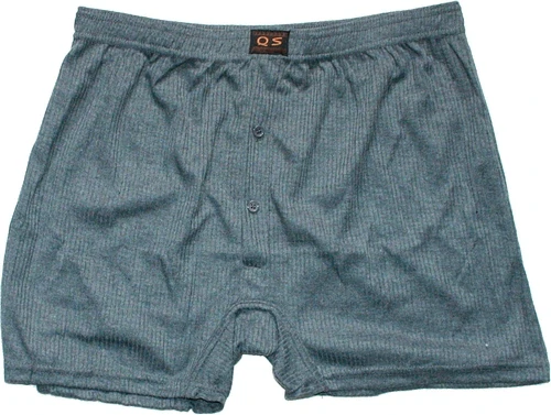 Pánské trenky pro muže žebrované M759 Tm šedé