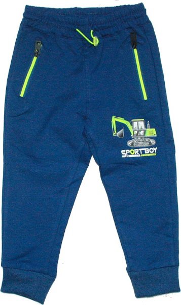 Dětské tepláky chlapecké SPORTBOY 5946 736/80 modré vel. 98