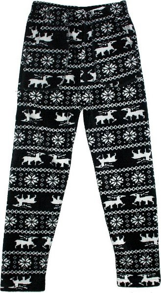 Dívčí bambusové zateplené legíny dívčí SOBI 442 černé 110/116