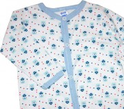 Kojenecký overal dětský na spaní s potiskem modrý 195/7 vel. 62