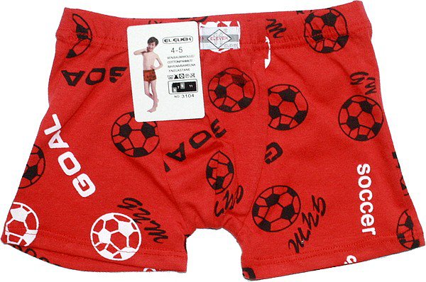 Dětské chlapecké trenky boxerky-3104 - 777/73 červená
