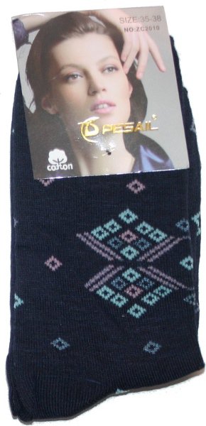Dámské klasické bavlněné ponožky ZC 2010 - 801/7