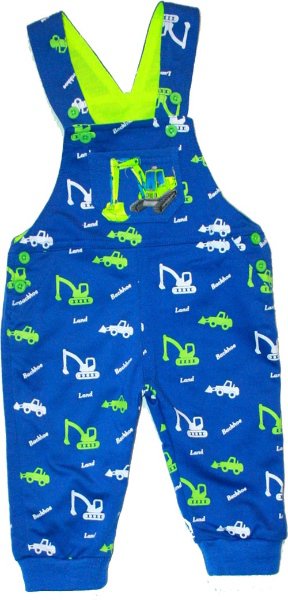 Dětské tepláčky s laclem modré 3327 vel. 74