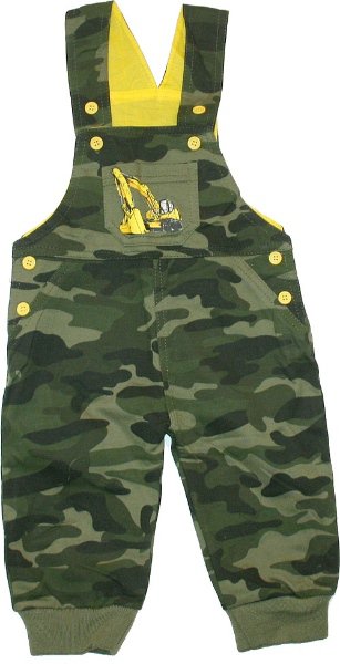 Dětské lacláčky maskáčové pro chlapečky 3401 khahi