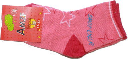 Dívčí ponožky bavlněné  růžové