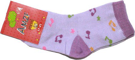 Dívčí ponožky bavlněné  fialové
