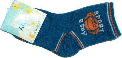 Dětské ponožky s vysokým podílem bavlny modrá A