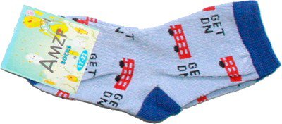 Dětské ponožky s vysokým podílem bavlny modré