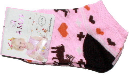 Kojenecké dětské kotníčkové ponožky na léto - 124/11