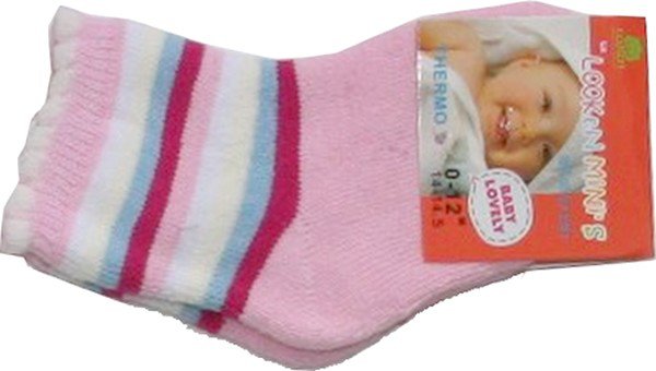 Termo ponožky kojenecké růžové