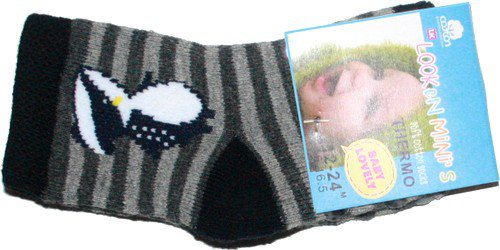 Kojenecké protiskluzové ABS termo ponožky chlapecké 6821 černé