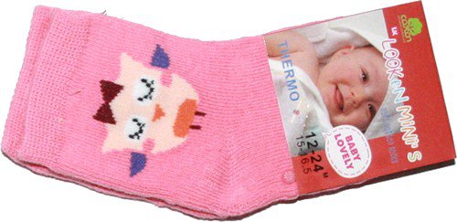 Kojenecké protiskluzové ABS termo ponožky dívčí 6720 - 237/14