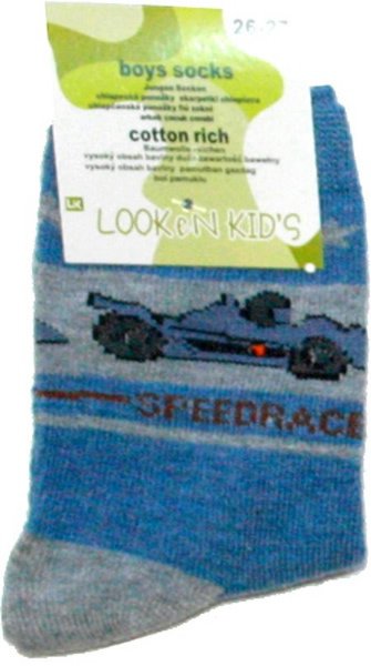 Dětské ponožky chlapecké klasické 7858 motorka