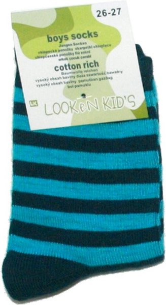 Dětské ponožky chlapecké klasické 7858 modrá