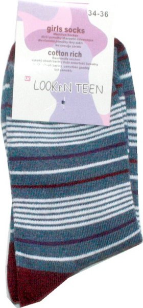 Dětské ponožky bavlněné 8925 šedé