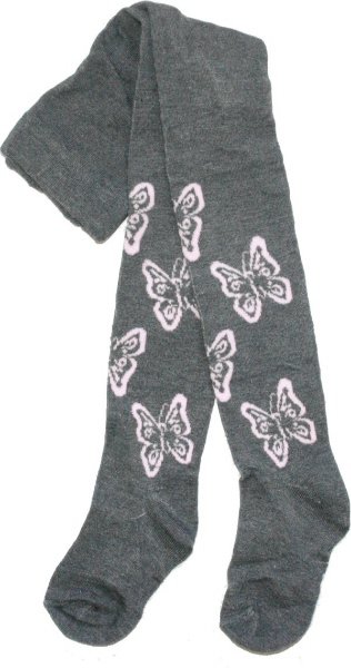 Dívčí punčocháče levné 16014-2 šedá MB