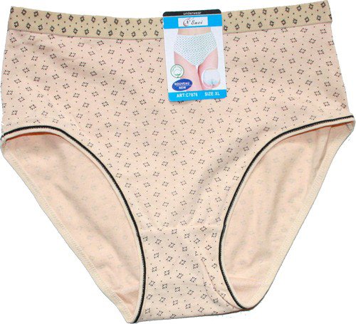 Dámské kalhotky do pasu potisk 7876 - 590/24 vel. XL