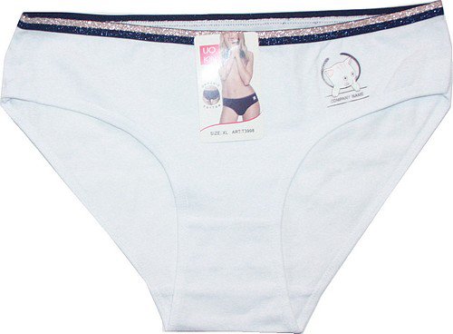 Dámské kalhotky do boků Kočička bílé 3998