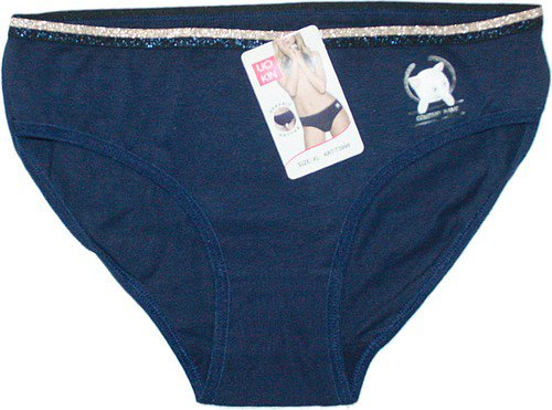 Dámské kalhotky do boků modré Kočička 3998 