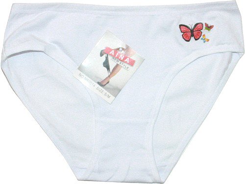 Dámské kalhotky do boků MOTÝLCI 60014 bílé 602/11 