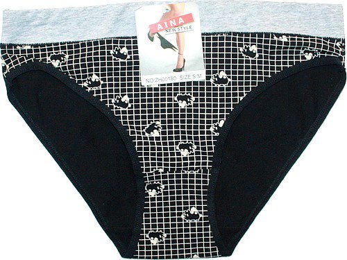 Dámské kalhotky do boků prasátka 180 černé