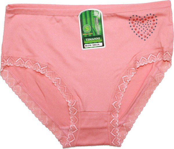 Dámské kalhotky bambusové s krajkou oranž 2705 - 603/145 vel. L/XL