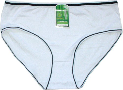 Dámské kalhotky bambusové do pasu bílé 1596 - 603/101 vel. L/XL