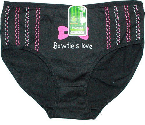 Bambusové dámské kalhotky LOVE černé 1692 - 603/167 vel. XL/XXL
