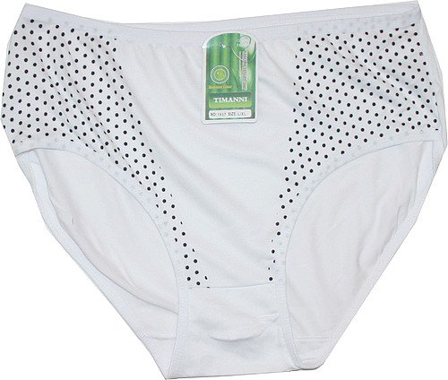 Dámské levné bokové kalhotky bambus bílé 1937 bílé