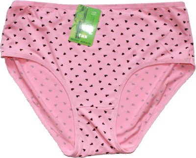 Bambusobé kalhotky do pasu Srdíčka růžové 5167 - 603/333 vel. XL/XXL