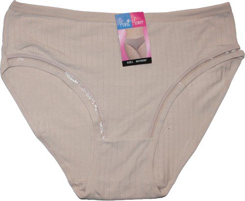 Kalhotky do pasu dámské jednobarevné  krémové 60087 