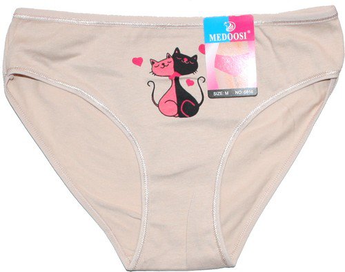 Dámské kalhotky do boků DVĚ KOČIČKY tělové 6616 - 549/12 