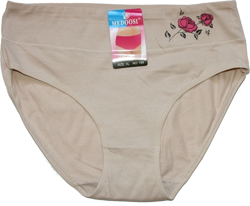 Dámské kalhotky do pasu RŮŽIČKA 199 krémová
