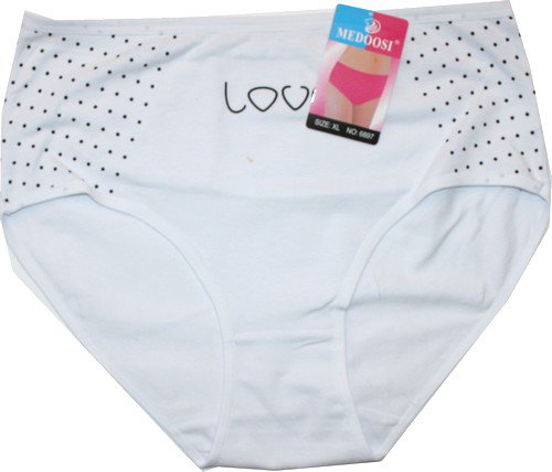 Dámské kalhotky do pasu LOVE bílé 6897 - 599/92