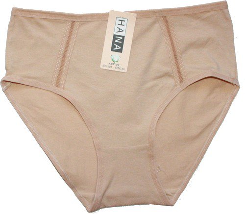 Dámské kalhotky do pasu krémové 501 - 607/86