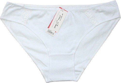 Dámské kalhotky bílé s úzkým bokem 817 - 592/65 